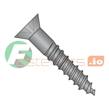 Newport Fasteners Wood Screw, #10, 1-3/4 in, Black Oxide Steel Flat Head Phillips Drive, 2000 PK 388496